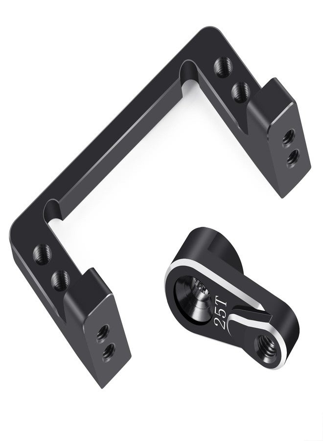 QUE-T Aluminium Servo Mount with Servo Arm for LOSI 1/16 Mini-B 2WD Buggy Upgrade - Image 2